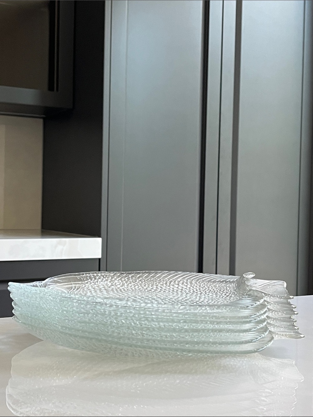 ARCOROC Poisson Dinner Plates. Set of 6. Made in France.